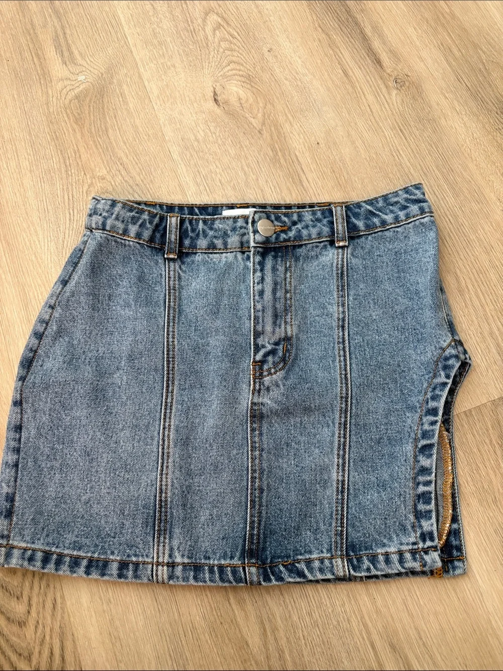 Superdown Abby Slit Denim Mini Skirt Size Small Great Condition festival boho
